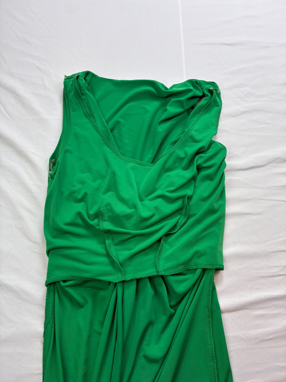 Chaps Green Sleeveless Twist-Front Midi/Maxi Dress - Picture 13 of 14